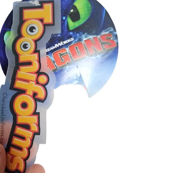 NEW Tooniforms S How To Train Your Dragon Modern Classic Scrub Top Fandom - Picture 3 of 5